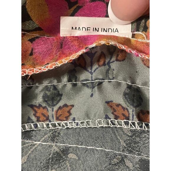 PIERRE MOSAIC Rajastan Silk Blend Multifabric Panel Mixed Print Scarf from India - Picture 5 of 14